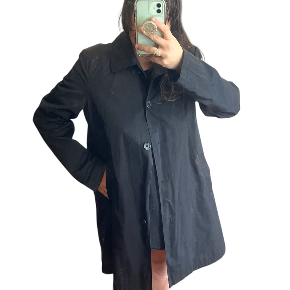 Ralph lauren Black Button-Up trench/ pea Coat